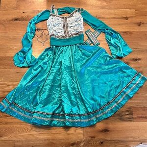 4-Piece Teal Dance Costume